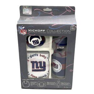 NFL NY Giants Baby Gift Set Bottle Bib Pacifier